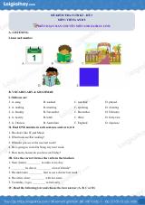 Đề thi học kì 1 Tiếng Anh 5 - Đề số 3